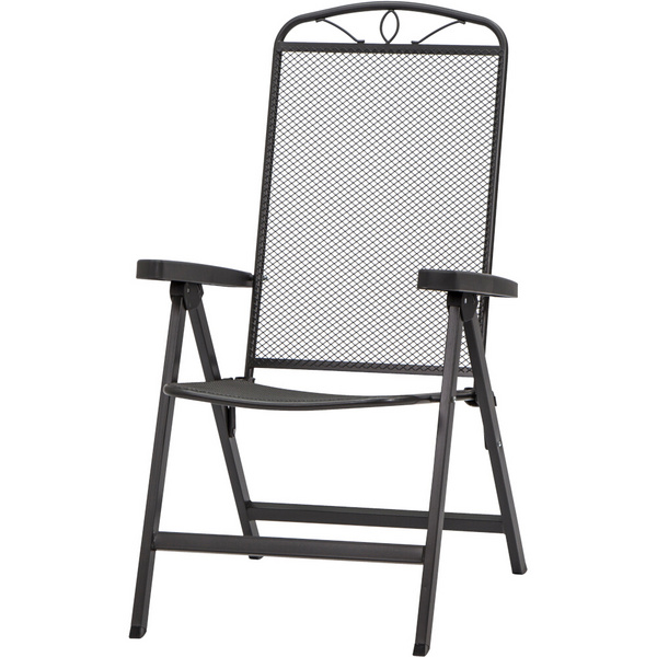 Elda Klappsesessel matt-anthrazit Streckmetall matt-anthrazit