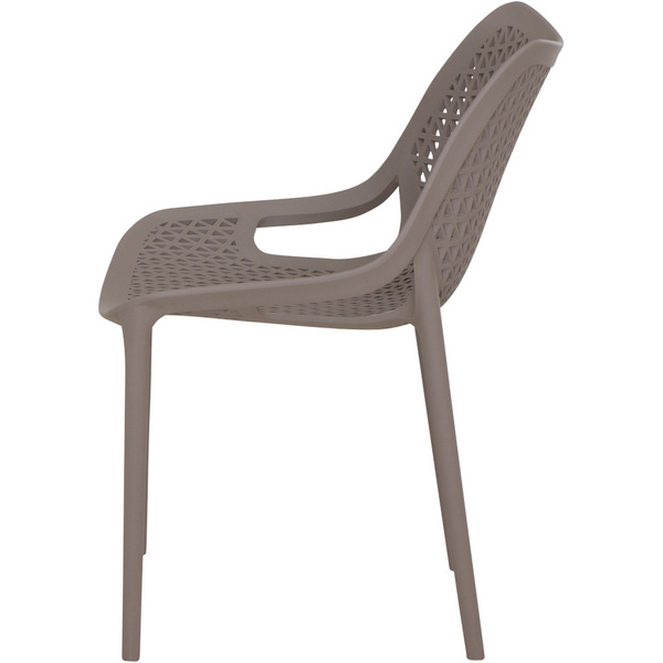 DISTRICT Stapelsessel taupe Gest. Polypropylen/Glasfaser