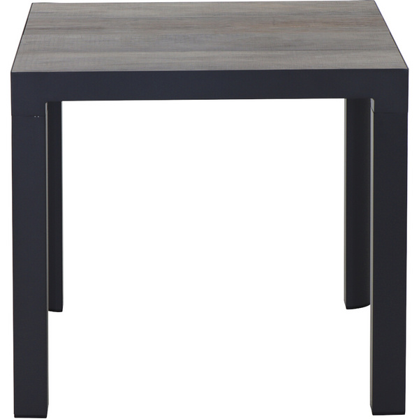 SILVA Tisch 80x80cm matt anthrazit/wash-grey Abstandhalter inkl. 8 Sandsäckchen