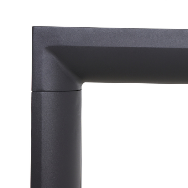 SILVA Tisch 80x80cm matt anthrazit/wash-grey Abstandhalter inkl. 8 Sandsäckchen