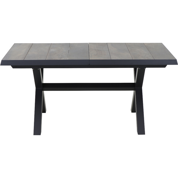 SINCRO Ausziehtisch 160/200x90cm matt anthrazit/washed grey