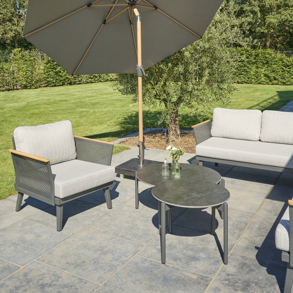 ROMA Loungetisch Ø60cm matt anthrazit