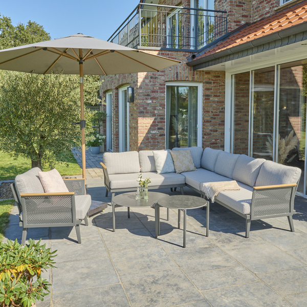 ROMA Loungetisch Ø60cm matt anthrazit