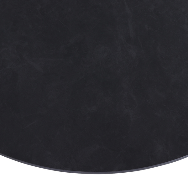 ROMA Loungetisch Ø80cm matt anthrazit Vollpanama, Bez. 90% Acryl und 10% Leinen