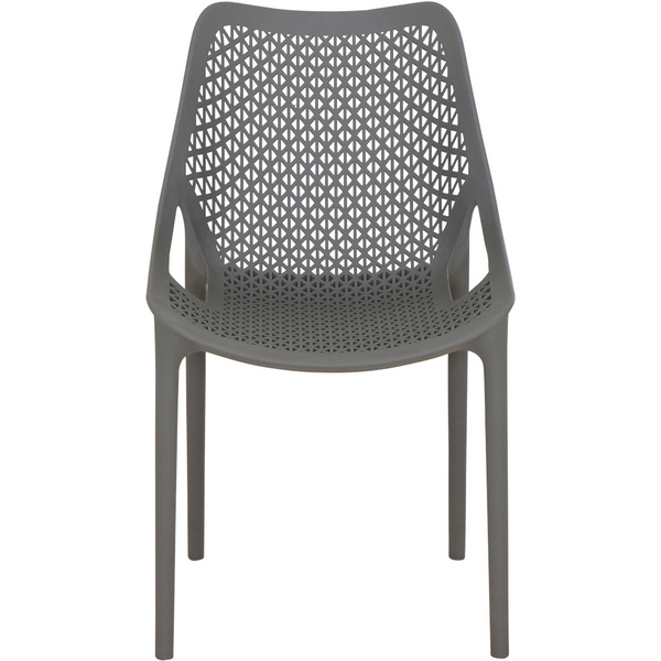 DISTRICT Stapelsessel grau Bouclé-Gewebe, Bez. 100% Polyester