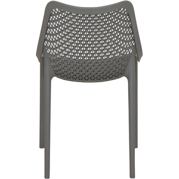 DISTRICT Stapelsessel grau Bouclé-Gewebe, Bez. 100% Polyester
