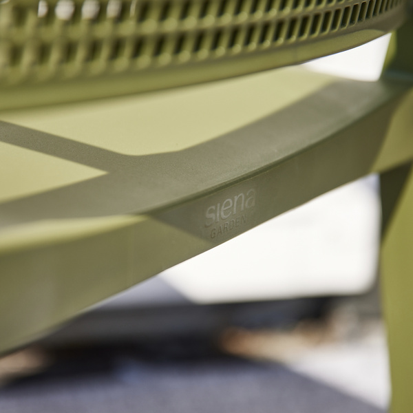 SQUARE Stapelsessel olive Bouclé-Gewebe, Bez. 100% Polyester