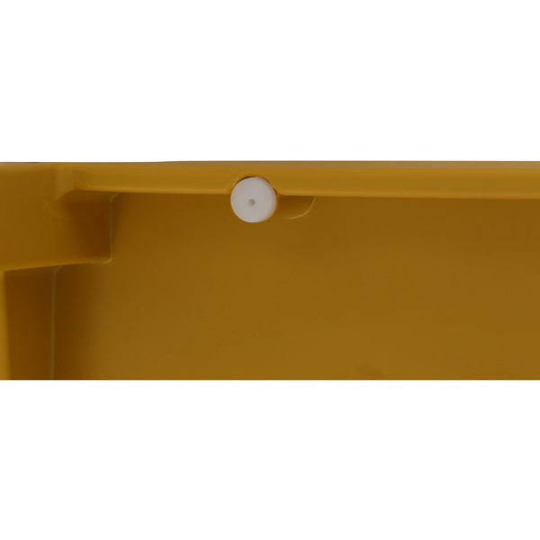 LANE Stapelsessel mustard AluGest., Rope Geflecht, Armlehnen aus Teak