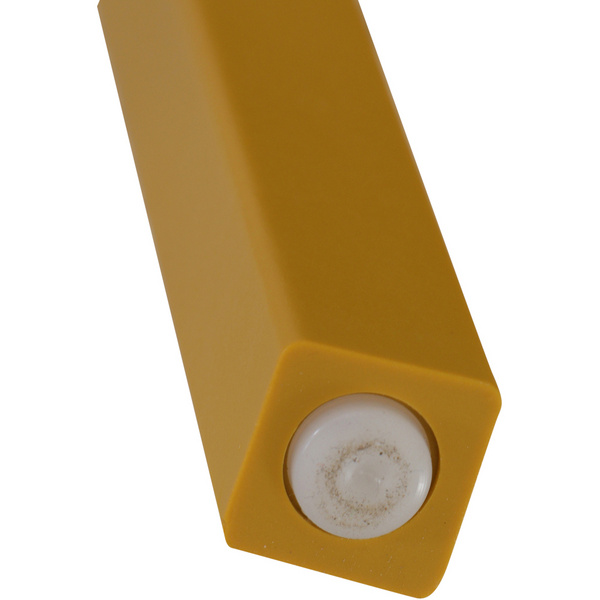 LANE Stapelsessel mustard AluGest., Rope Geflecht, Armlehnen aus Teak