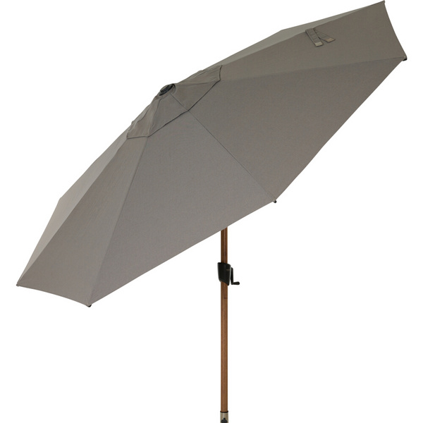 PINO Mittelstockschirm Ø300cm taupe-mel. AluGest., Rope, mit Kissen