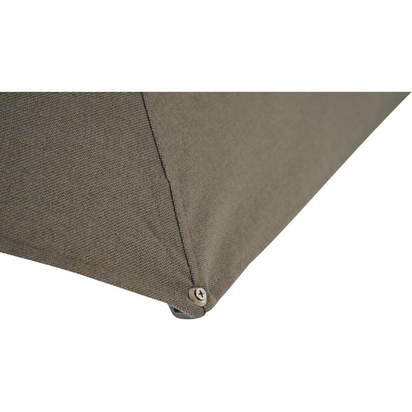 PINO Mittelstockschirm Ø300cm taupe-mel. AluGest., Rope, mit Kissen