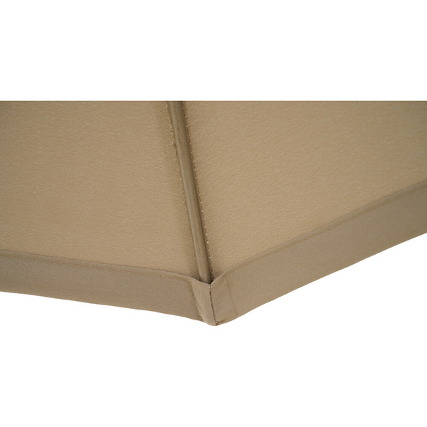 PAOLO Mittelstockschirm Ø270cm taupe AluGest., Tischpl. aus gesinterter Stein in beige