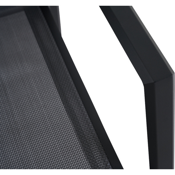 TAURO Stapelsessel, matt anthrazit Gest. Alu matt anthrazit