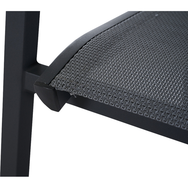 TAURO Stapelsessel, matt anthrazit Gest. Alu matt anthrazit