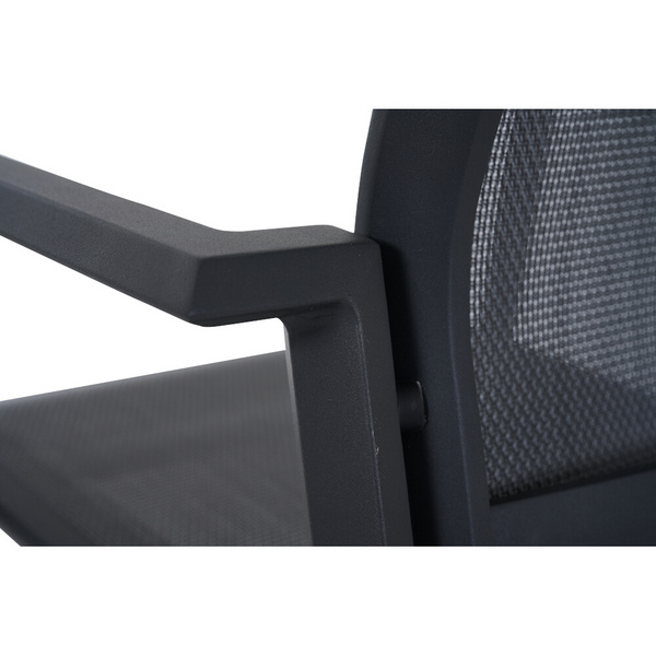 TAURO Stapelsessel, matt anthrazit Gest. Alu matt anthrazit