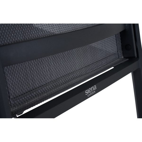 TAURO Stapelsessel, matt anthrazit Gest. Alu matt anthrazit