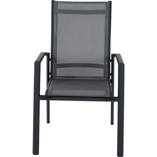 TAURO Stapelsessel, matt anthrazit Gest. Alu matt anthrazit