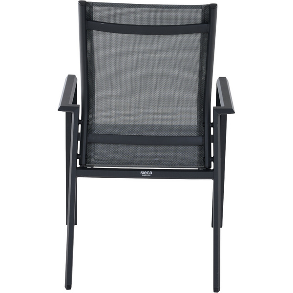 TAURO Stapelsessel, matt anthrazit Gest. Alu matt anthrazit