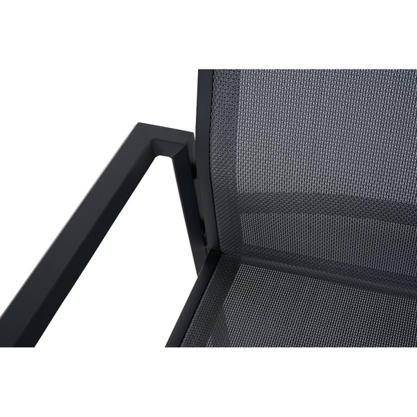 TAURO Stapelsessel, matt anthrazit Gest. Alu matt anthrazit