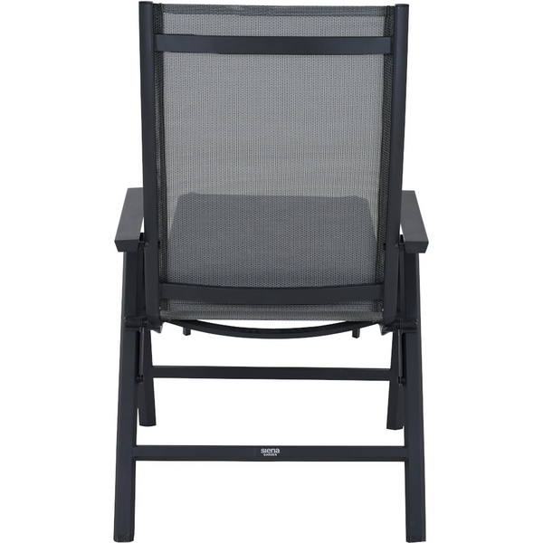 TAURO Klappliege, matt anthrazit Gest. Alu matt anthrazit, Bezüge aus Ranotex® Gewebe