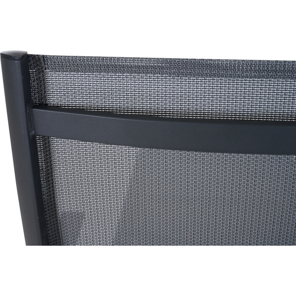 TAURO Klappliege, matt anthrazit Gest. Alu matt anthrazit, Bezüge aus Ranotex® Gewebe