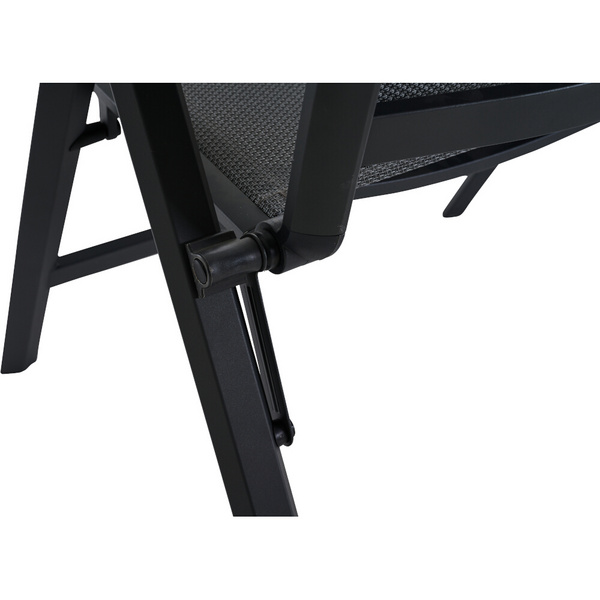 TAURO Klappliege, matt anthrazit Gest. Alu matt anthrazit, Bezüge aus Ranotex® Gewebe