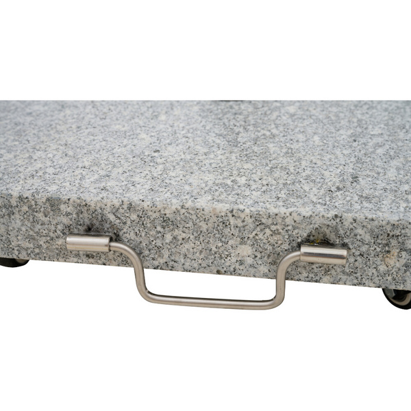 ENNIO Granit Schirmständer 28kg, eckig Bedruckt, Bez. 70% Baumw. und 30% Polyester