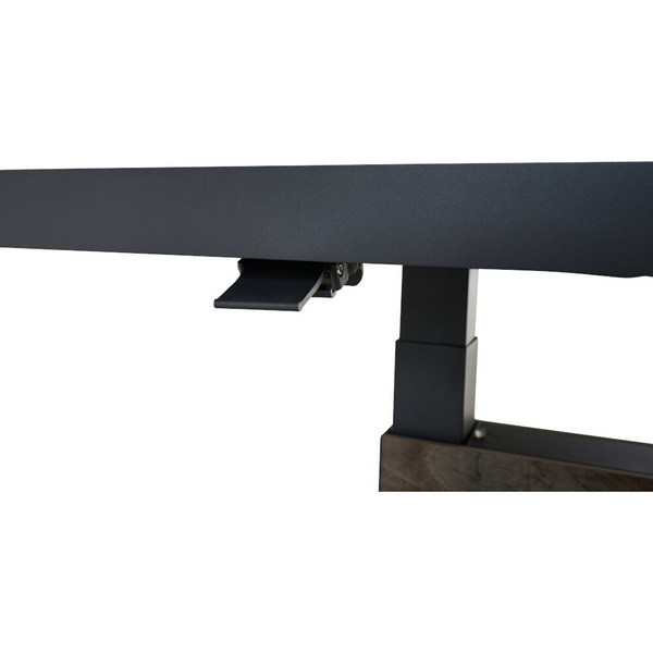 TALINA Lifttisch 160x90cm anthrazit/washed grey Bedruckt, Bez. 70% Baumw. und 30% Polyester