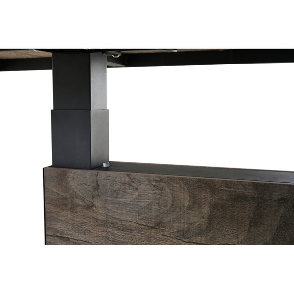 TALINA Lifttisch 160x90cm anthrazit/washed grey Bedruckt, Bez. 70% Baumw. und 30% Polyester