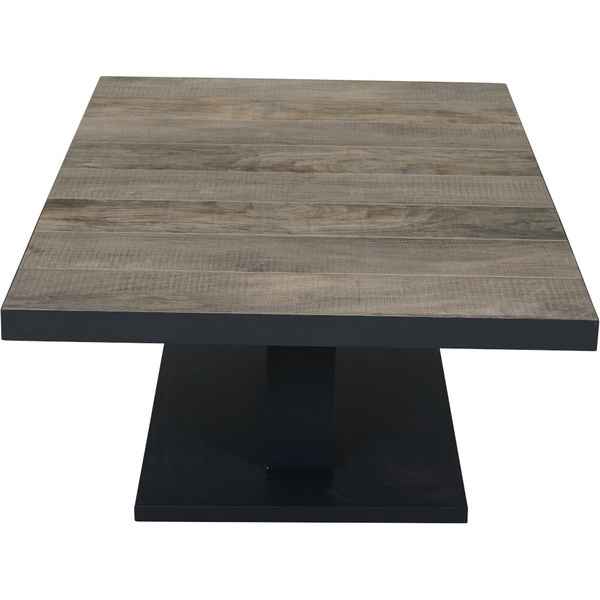 TALINA Lifttisch 160x90cm anthrazit/washed grey Bedruckt, Bez. 70% Baumw. und 30% Polyester