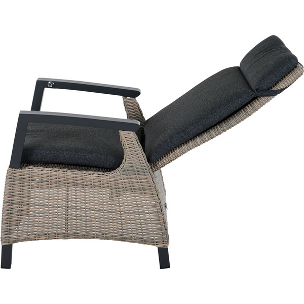 CORIDO Move Sessel matt anthrazit/taupe grey Bedruckt, Bez. 70% Baumw. und 30% Polyester