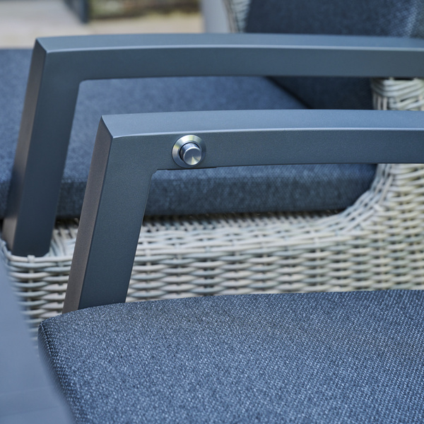 CORIDO Move Sessel matt anthrazit/taupe grey Bedruckt, Bez. 70% Baumw. und 30% Polyester