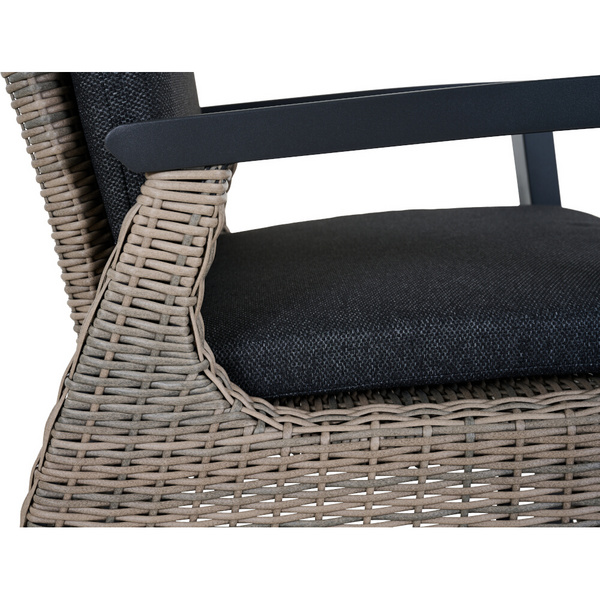 CORIDO Move Sessel matt anthrazit/taupe grey Bedruckt, Bez. 70% Baumw. und 30% Polyester