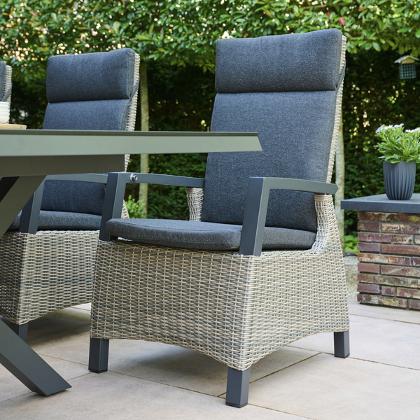 CORIDO Move Sessel matt anthrazit/taupe grey Bedruckt, Bez. 70% Baumw. und 30% Polyester