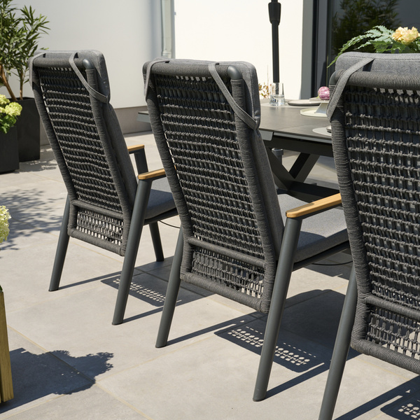 CORTINA Move Sessel matt anthrazit/grau Bedruckt, Bez. 70% Baumw. und 30% Polyester