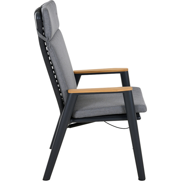 CORTINA Move Sessel matt anthrazit/grau Bedruckt, Bez. 70% Baumw. und 30% Polyester