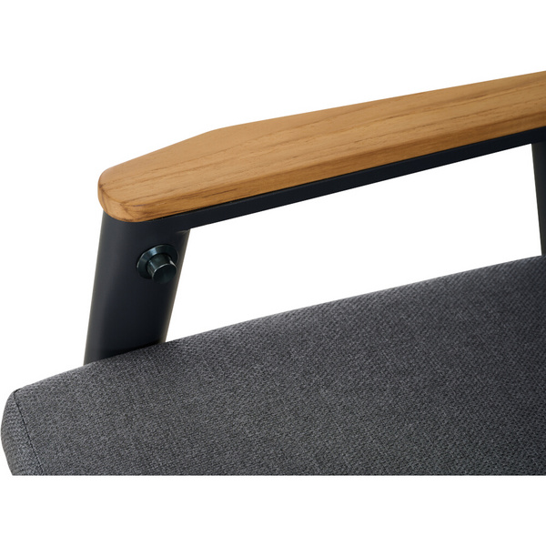 CORTINA Move Sessel matt anthrazit/grau Bedruckt, Bez. 70% Baumw. und 30% Polyester