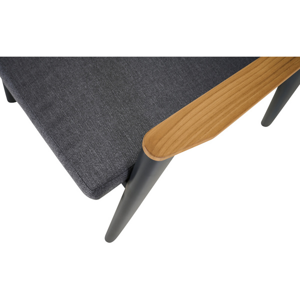 CORTINA Move Sessel matt anthrazit/grau Bedruckt, Bez. 70% Baumw. und 30% Polyester