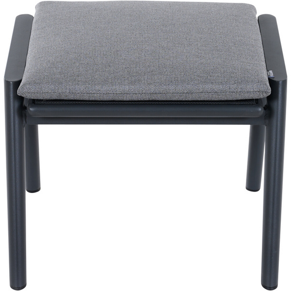 CORTINA Hocker matt anthrazit/grau Bedruckt, Bez. 70% Baumw. und 30% Polyester