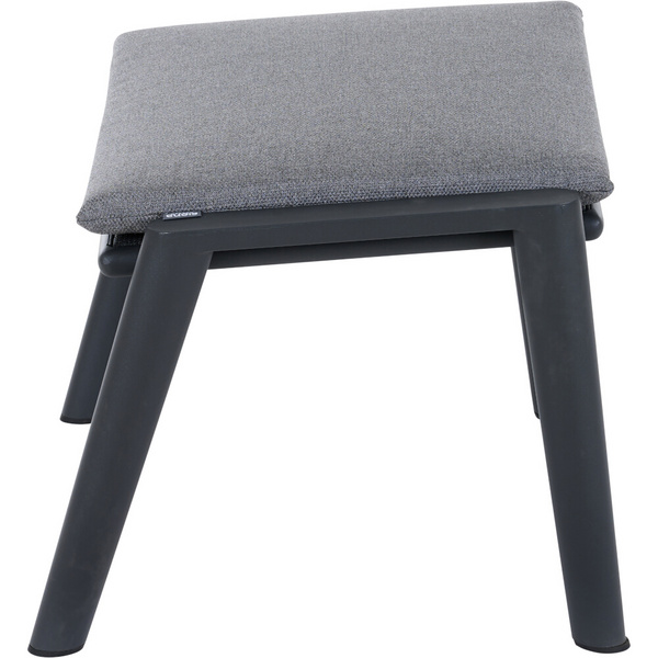 CORTINA Hocker matt anthrazit/grau Bedruckt, Bez. 70% Baumw. und 30% Polyester