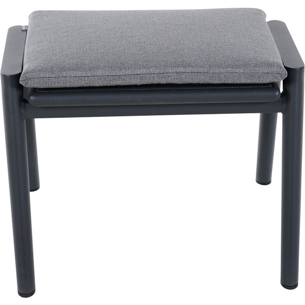 CORTINA Hocker matt anthrazit/grau Bedruckt, Bez. 70% Baumw. und 30% Polyester