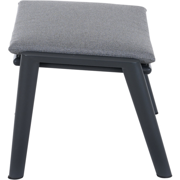 CORTINA Hocker matt anthrazit/grau Bedruckt, Bez. 70% Baumw. und 30% Polyester