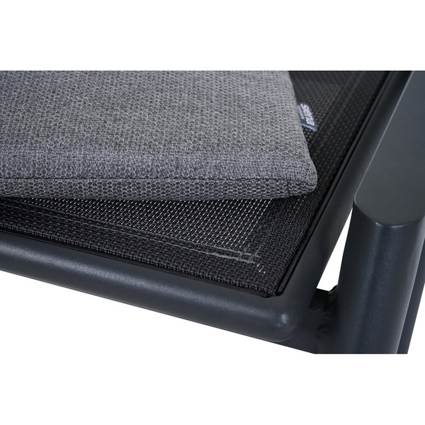 CORTINA Hocker matt anthrazit/grau Bedruckt, Bez. 70% Baumw. und 30% Polyester