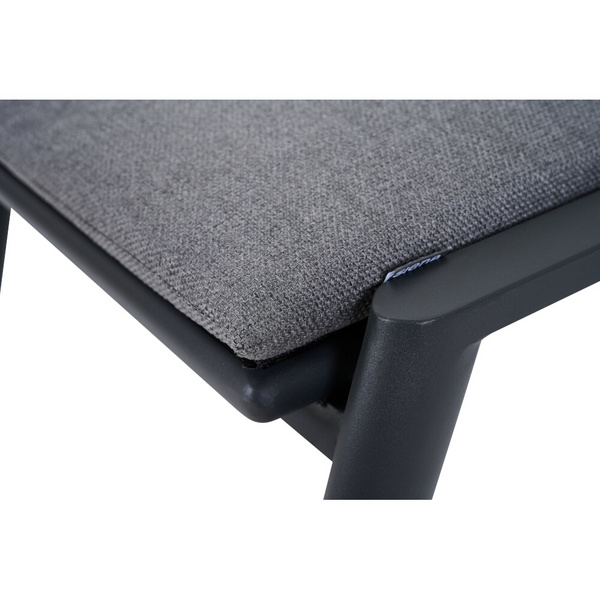 CORTINA Hocker matt anthrazit/grau Bedruckt, Bez. 70% Baumw. und 30% Polyester