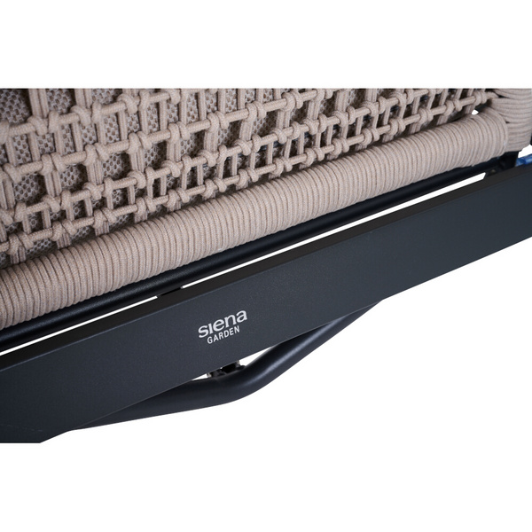 CORTINA Lounge Move Sessel matt anthrazit/natur Bedruckt, Bez. 70% Baumw. und 30% Polyester