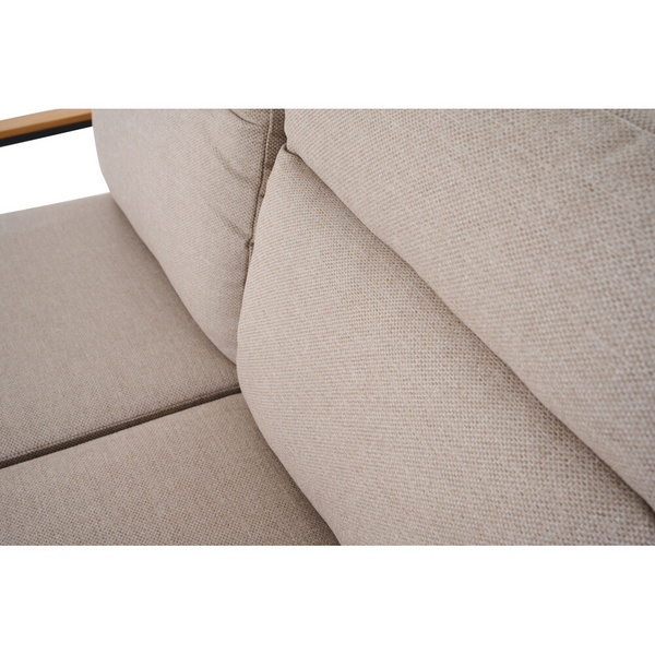 CORTINA 2er Bank matt anthrazit/natur Bedruckt, Bez. 70% Baumw. und 30% Polyester