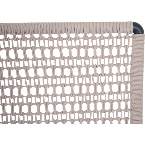 CORTINA 3er Bank matt anthrazit/natur Bedruckt, Bez. 70% Baumw. und 30% Polyester