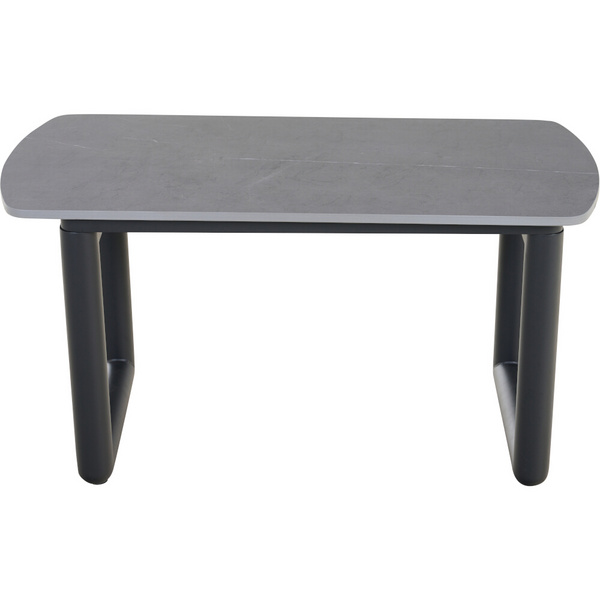 CLIFTON Beistelltisch sintered stone Gest. Alu, Rope, Armlehnen Teak, inkl. Auflage