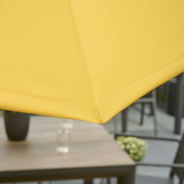 PAOLO Mittelstockschirm Ø270cm mustard Ø25 und Ø30, Rope, Polyester