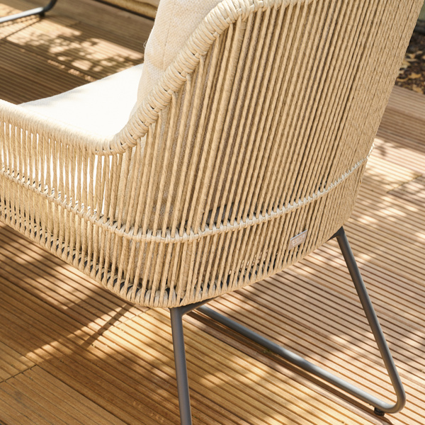 KANSAS Diningsessel matt anthrazit/taupe Polyester, PU-bes